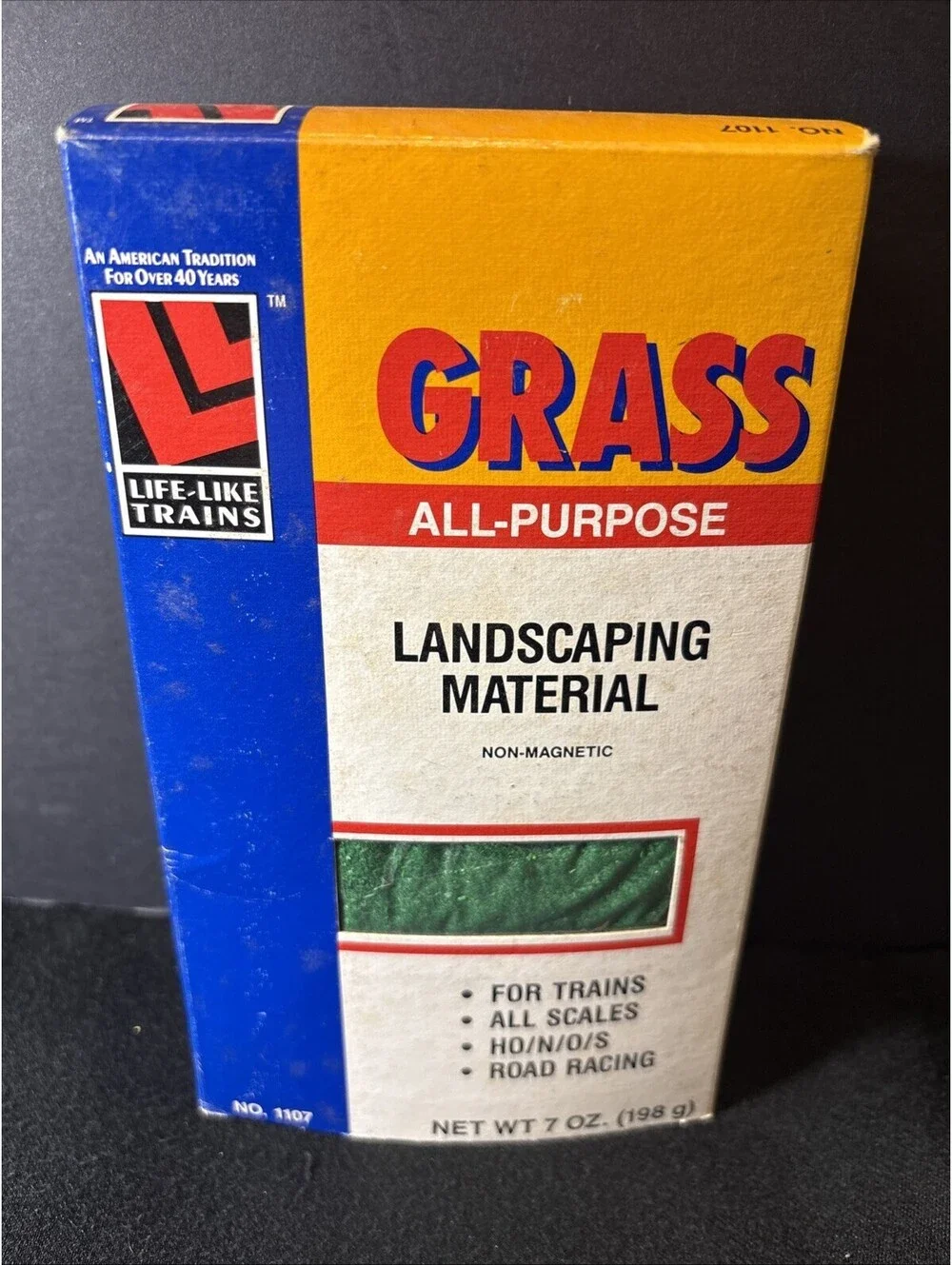 New NOB VTG LIFE-LIKE The Finest In Scenery Grass For Train Sets All Scales 7oz.